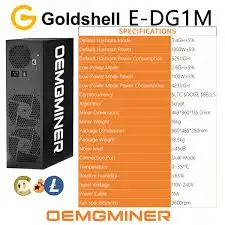 AJ   Goldshell E-DG1M .4G 1800W ALPH Silent Home Miner with PSU. PAY ONLY 50% NOW & 50% After Deliver