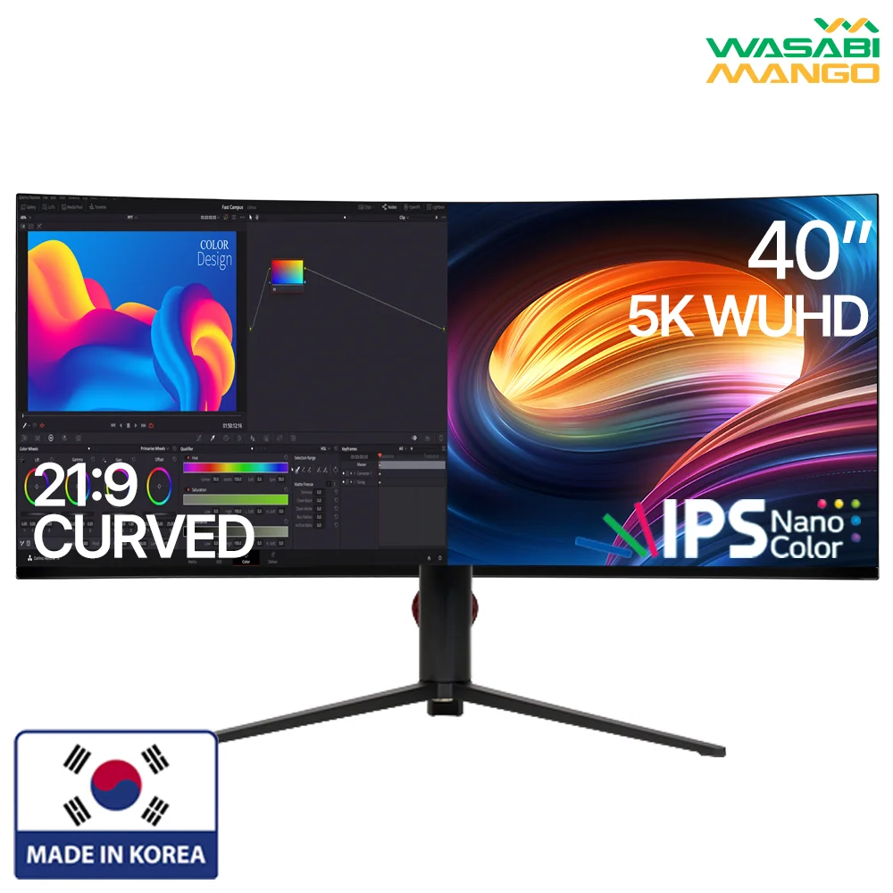 [Domestic shipment][LG NANO IPS panel] Domestic production of WASABI MANGO 40 inch 5K WUHD curved monitor Artview 400 5K NANO IPS HDR Curved