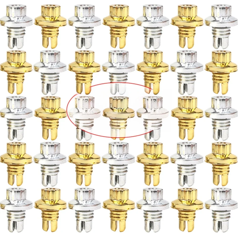 Vis en plastique décoratives universelles pour pneu de voiture, moyeu de roue, tête plate, accessoires de modification de roue automobile, 1 à 100 pièces