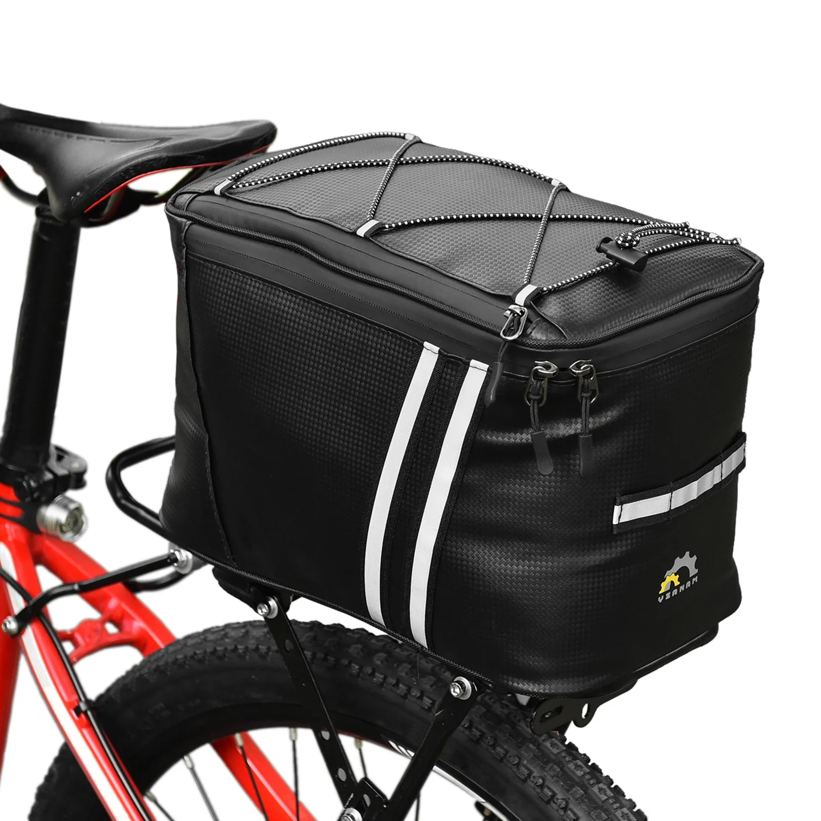 AliExpress NONE YSANAM Water Resistant Bike Rack Bag with Thermal Insulation Compartment Bicycle Bag Bike Trunk Bag MTB Cycling Cooler Bag