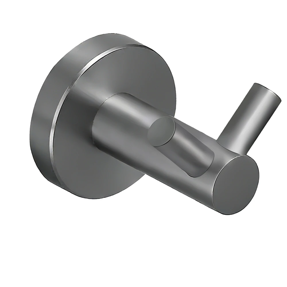 

Настенные крючки из матового пистолета серого цвета — сверхпрочные крючки для полотенец и халатов из нержавеющей стали 304, (1 упаковка), устойчивые к ржавчине и царапинам.