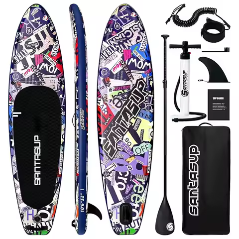 Stand Up Paddle Board with Inflatable SUP Accessories, Durable, Lightweight, Wide Stable Design, Non-Slip Comfort Deck