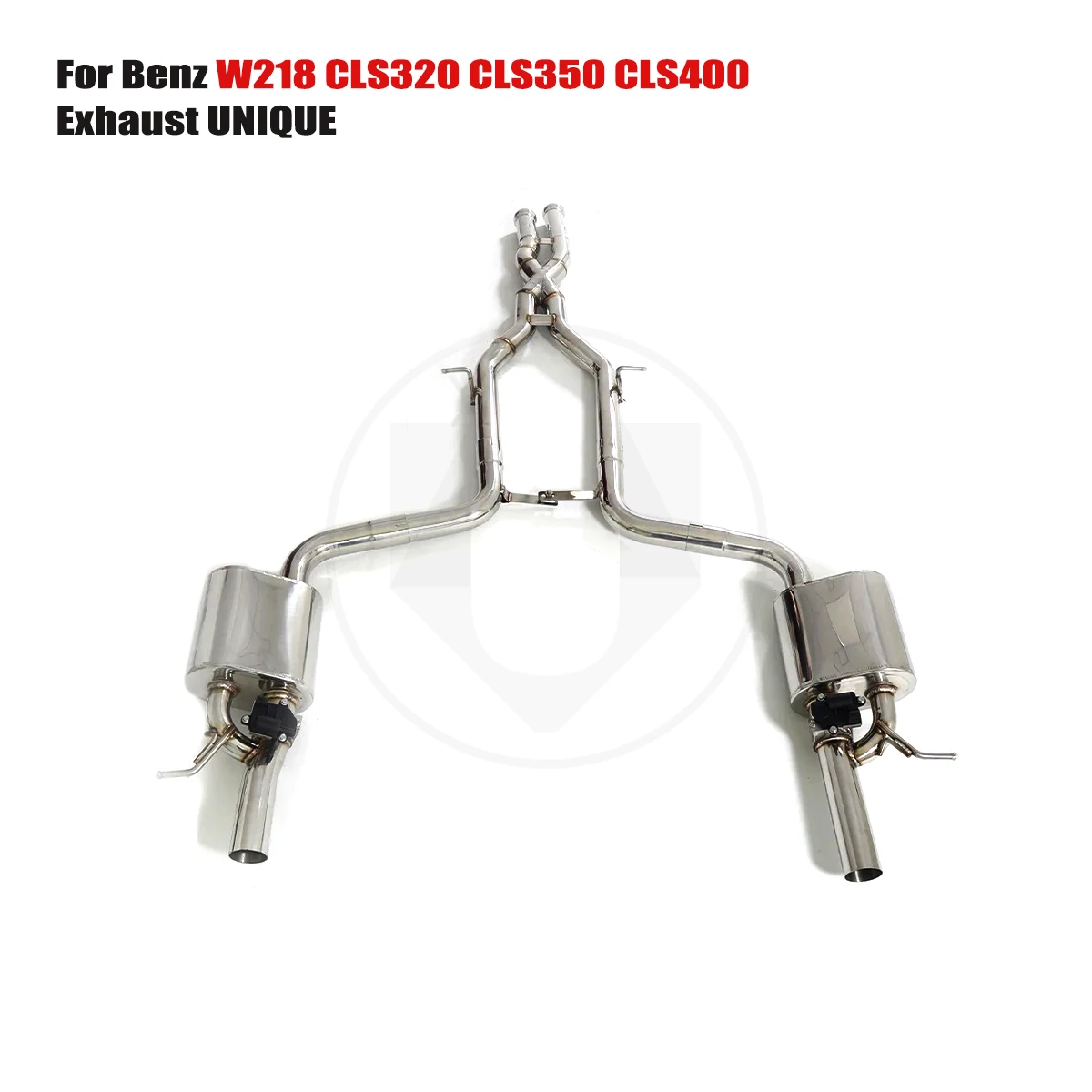 

UNIQUE For 2012-2017 Benz W218 CLS300 CLS320 CLS350 CLS400 3.5L performance valve exhaust system ss304 exhaust muffler