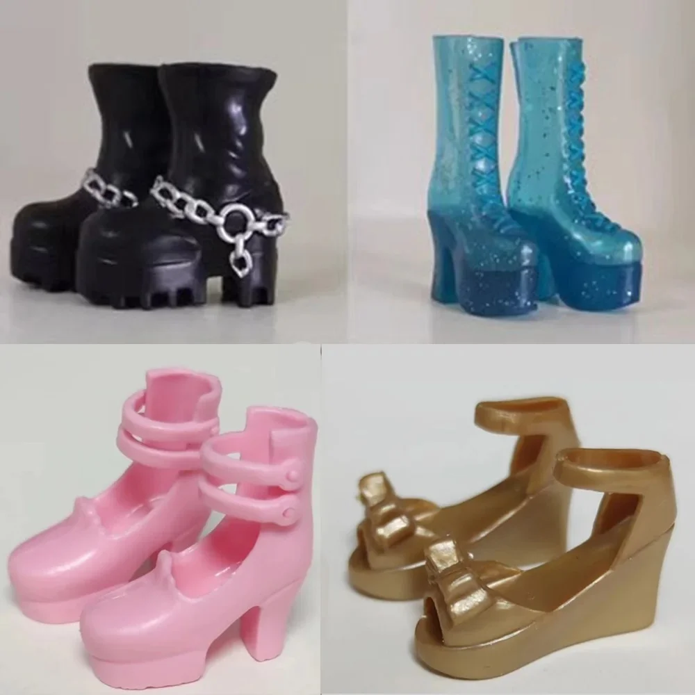 Chaussures à talons hauts en plastique 1/6 beurre, sandales à figure de beurre de 30cm, chaussures décontractées originales pour femmes