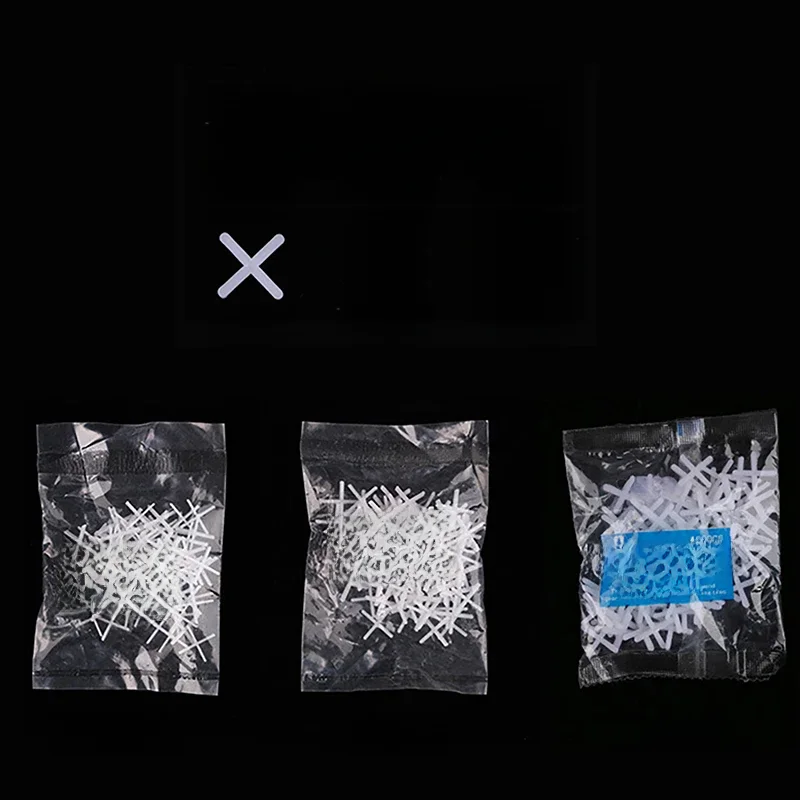 500 pièces 1/1.5/2/2.5/3/5MM entretoise de carrelage en céramique croix carrelage en plastique plombier système de nivellement réutilisable outils de Construction