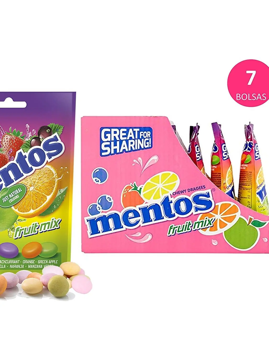 Misture Frutas Caramelo com Suco de Frutas, Mastigável, Feito com Ingredientes Naturais, Corante