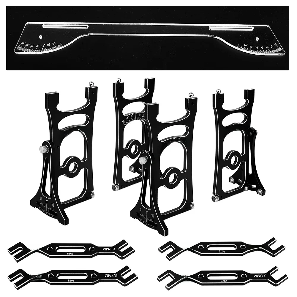 Hobby RC Aluminium On Road Chassis Setup Systeem Set voor Traxxas Arrma losi1/8 1/7 Afstandsbediening On-Road Drift Racewagen - afbeelding 2