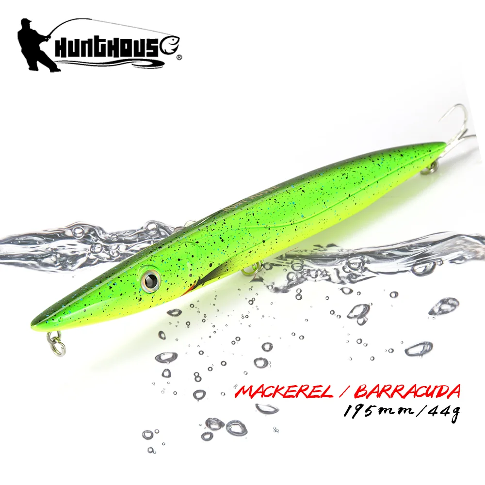 

Hunthouse Don Belone приманка для рыбалки карандаш, плавающая жесткая приманка для прогулок, собак, топвотер, 195 мм, 44 г, длинная блесна, приманка для рыбы желтого цвета