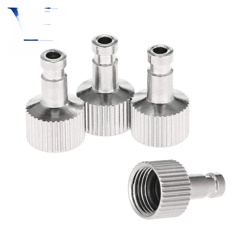 Adaptateurs de dégagement de coupleur de déconnexion d'accouplement de prise à dégagement rapide d'aérographe de 1/2/5 pièces avec des accessoires d'aérographe de raccord mâle de 1/8 pouces