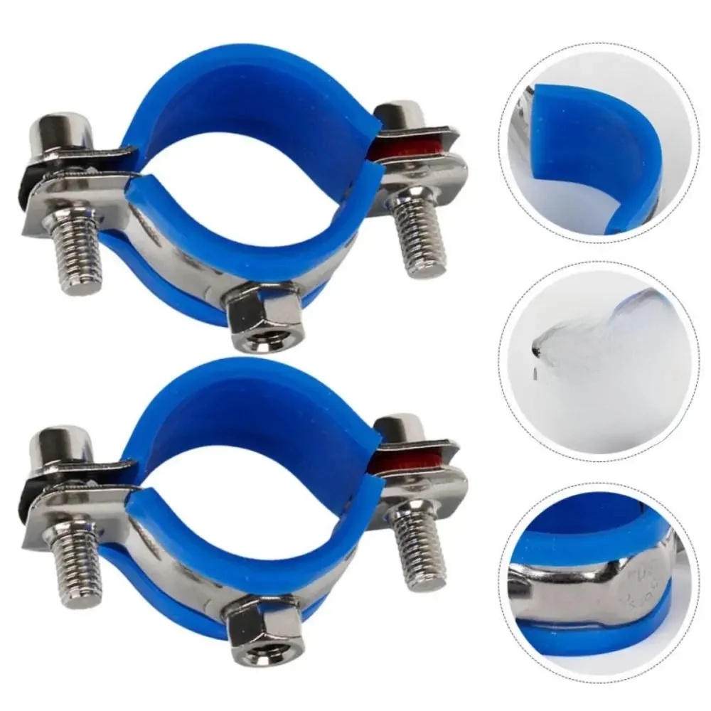 Matériel de fixation, collier de serrage rond, vis d'expansion, écrou, cerceau, support de Clip, raccord de tuyau en caoutchouc en acier au carbone, 1 pièces