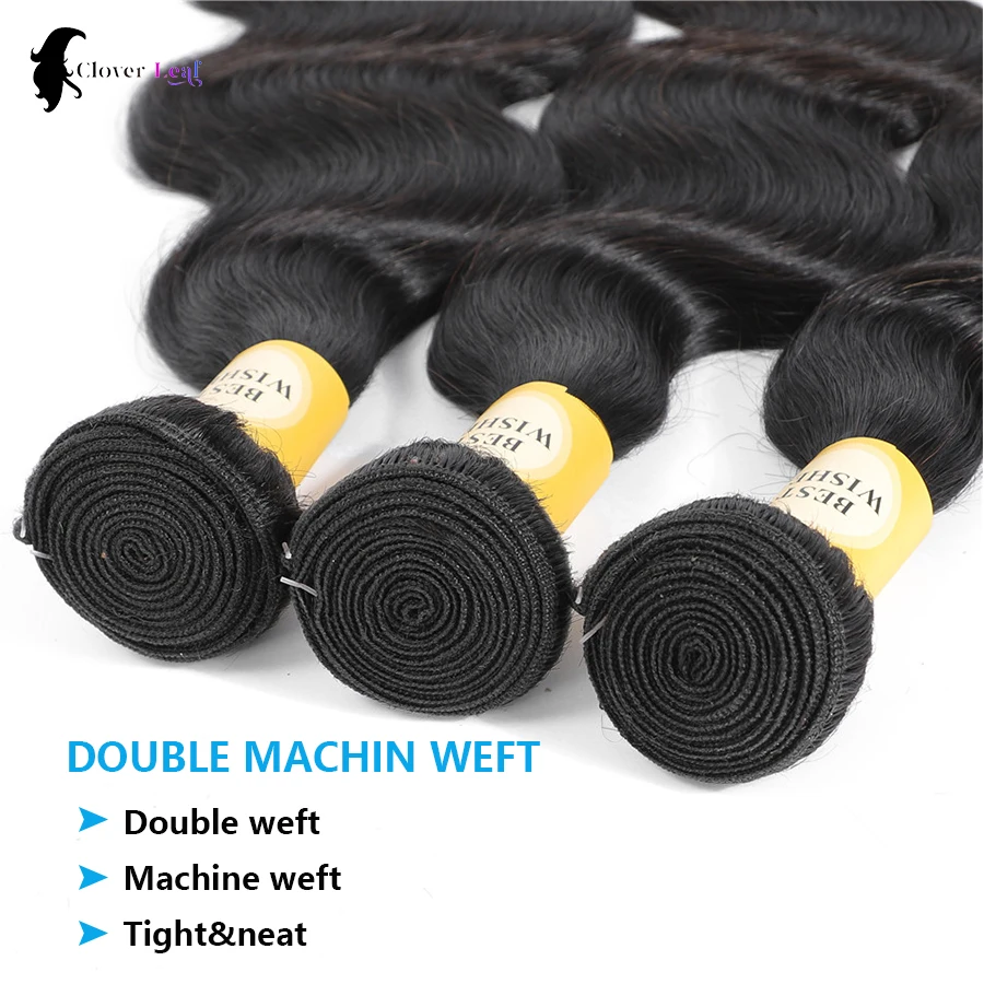 Mèches Body Wave Brésiliennes Remy 100% Naturelles, Extensions de Cheveux Humains Faits à la Main, 26 28 28 Pouces, Vente en Gros