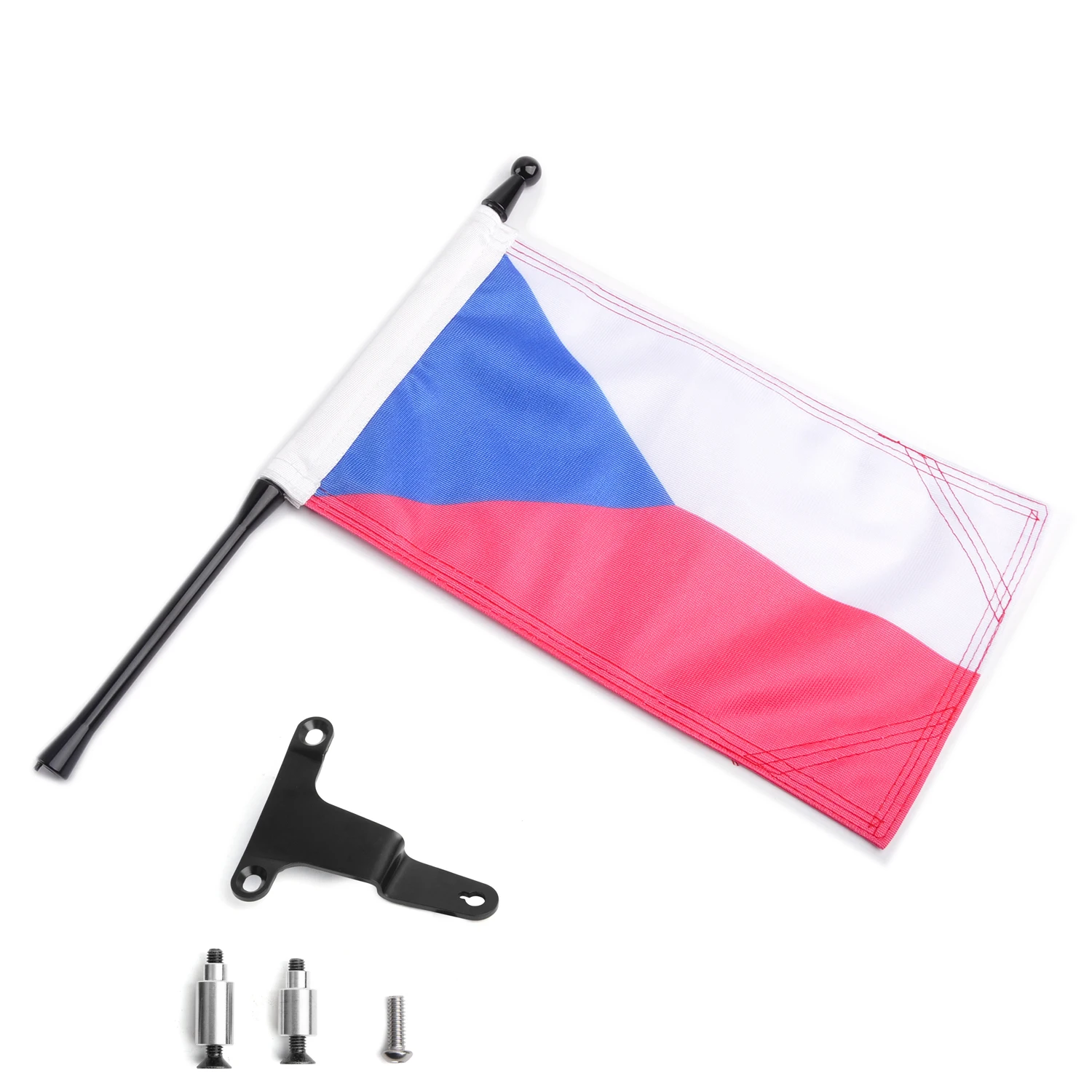 Panical - For Honda Gold Wing GL1800 Motorcycle Flagpole Czech 2018-2024 Flagpole Kit Trunk tools Bracket  Flagpole Moto Tour