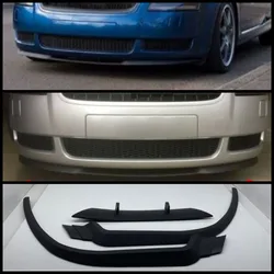 For Audi TT MK1 8N CUPRA R Front Bumper Lip Universal 3pcs Diffuser Black Bumper Lip Spoiler Body Kit tuning Protector Quality