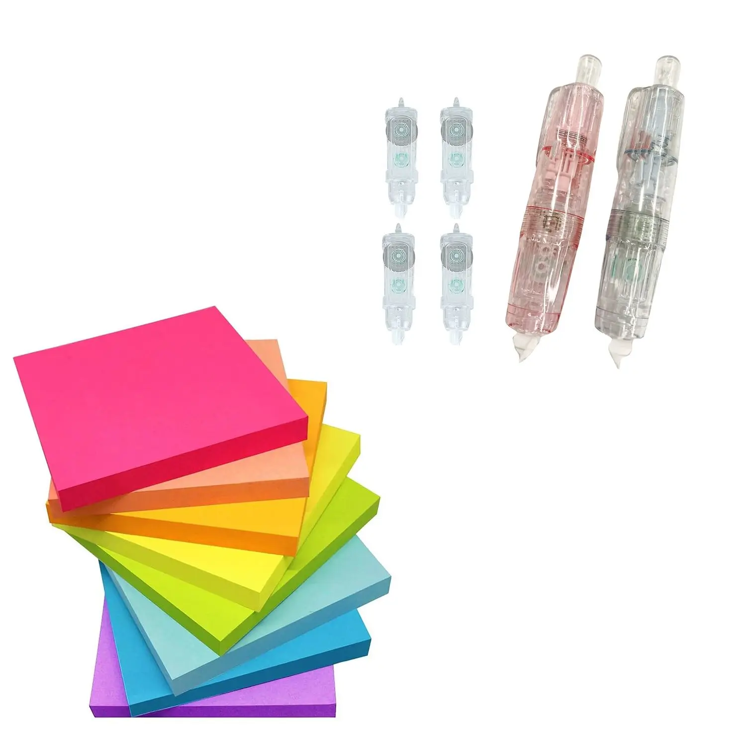 Sticky Notes & 400 Sheets 3x3 8 Color Sticky Notes, Cute Sticky Notes, Removable Self-Stick Notes For Office, School, Home, Note