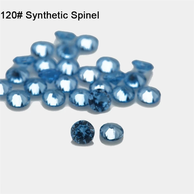 

Size 1.0mm~3.0mm Round Cut 120# Blue Stones Loose Synthetic Spinel Gemstone Beads for Jewelry Making