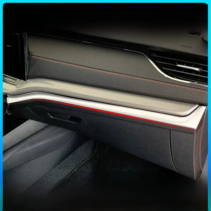 Vtear Central Control Car Trim Cover Decoration Dashboard Sticker Auto Interior Accessories Products For Skoda Octavia pro A8 — zdjęcie 2