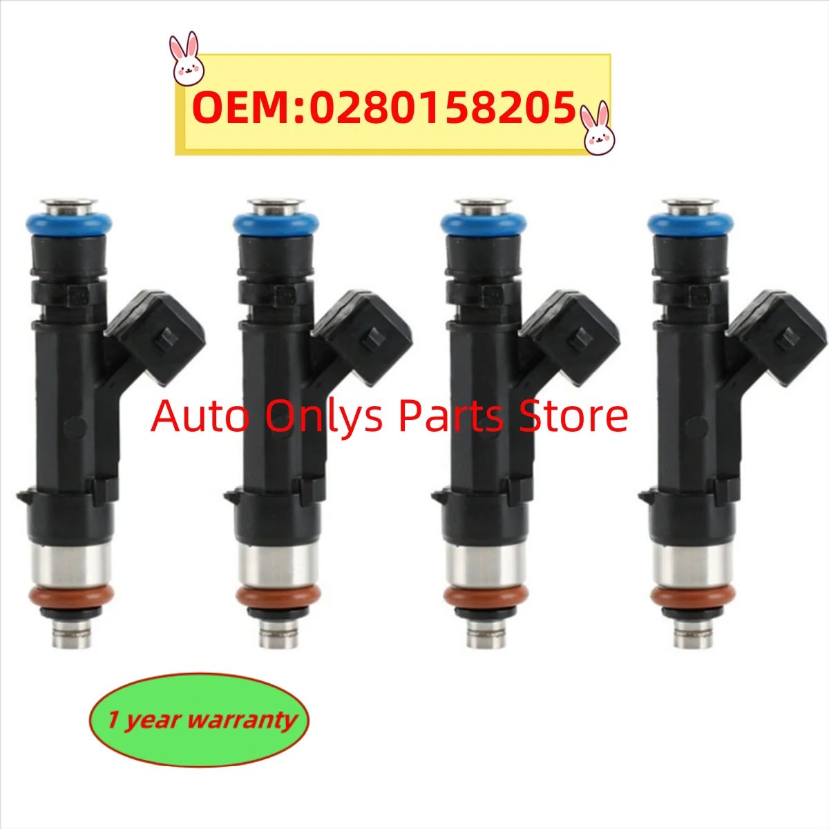 

4pcs 0280158205 Fuel Injectors Nozzle 55577580 55565970 for Buick Chevrolet 2011-2016 1.4L—L48A