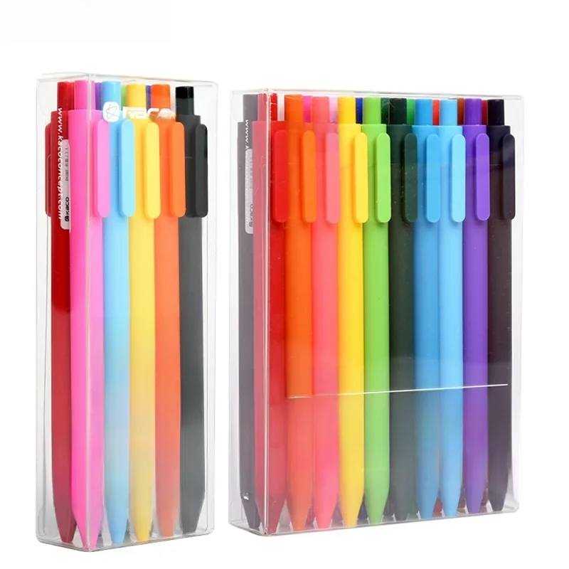 Kawaii Kaco 20/10 kolorowe długopisy żelowe 0.5MM kolorowy atrament wysuwane gładkie pisanie papeterii do dzienników notebooków do planowania rysowania — zdjęcie produktu 7
