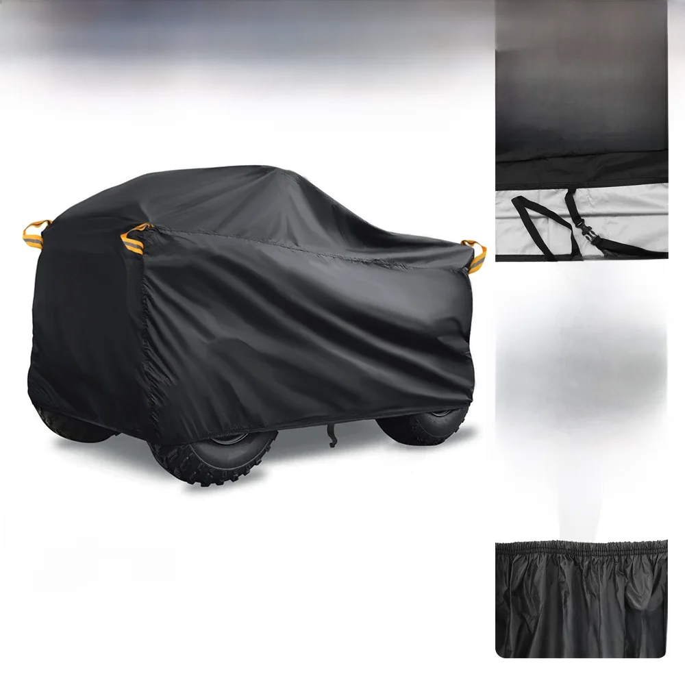 AliExpress NONE Quad Bike ATV Cover Universal 190T Waterproof Motorcycle Vehicle Scooter Kart Motorbike Covers M L XL XXL XXXL Black Silver