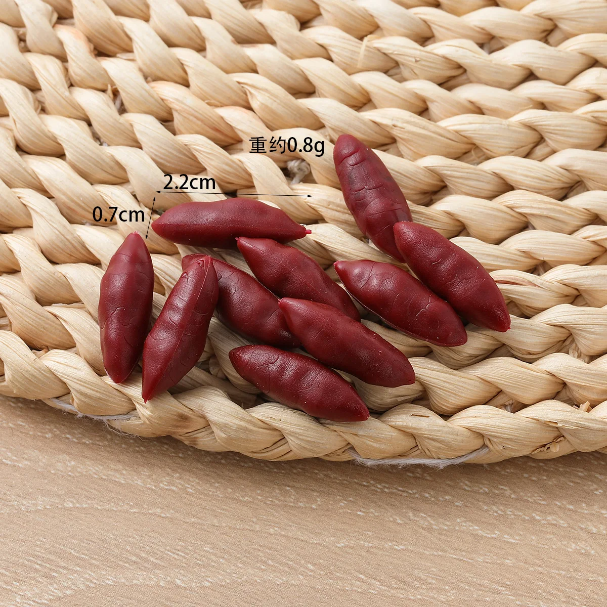 10 Stück Mini Künstliches Gemüse Chili Kohl Edamame Gurke und so weiter – Heimküchen-Dekoration, Feiertagsgeschenk – Detail 17