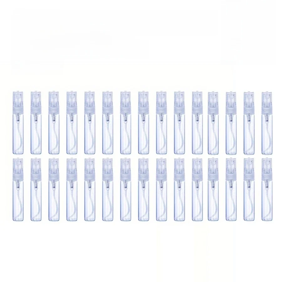 1/30 pièces + 4 accessoires 3ml, 5ml, 10ml atomiseur de parfum en verre rechargeable avec 30 flacons pulvérisateurs, 2 entonnoirs, 2 diviseurs de distributeur