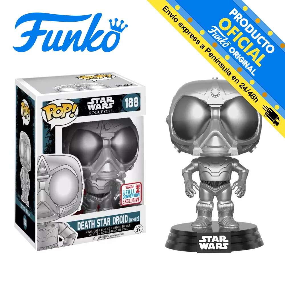 Funko Pop! Star Wars Rogue One - Death Star Droid NYCC2017, 14876, 188, original, toys, boys, girls, gifts, collector, figures, dolls, shop, with box, new, male, female, official license