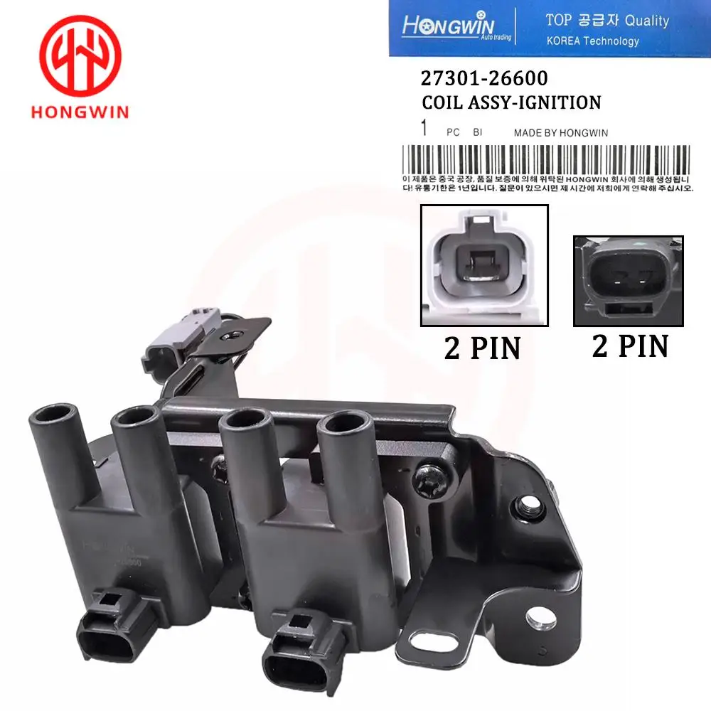 New Engine Ignition Coil Pack OEM 27301-26600,2730126600,27301 26600 For Hyundai Accent 2001 2002 2003 2004 2005 1.6L L4