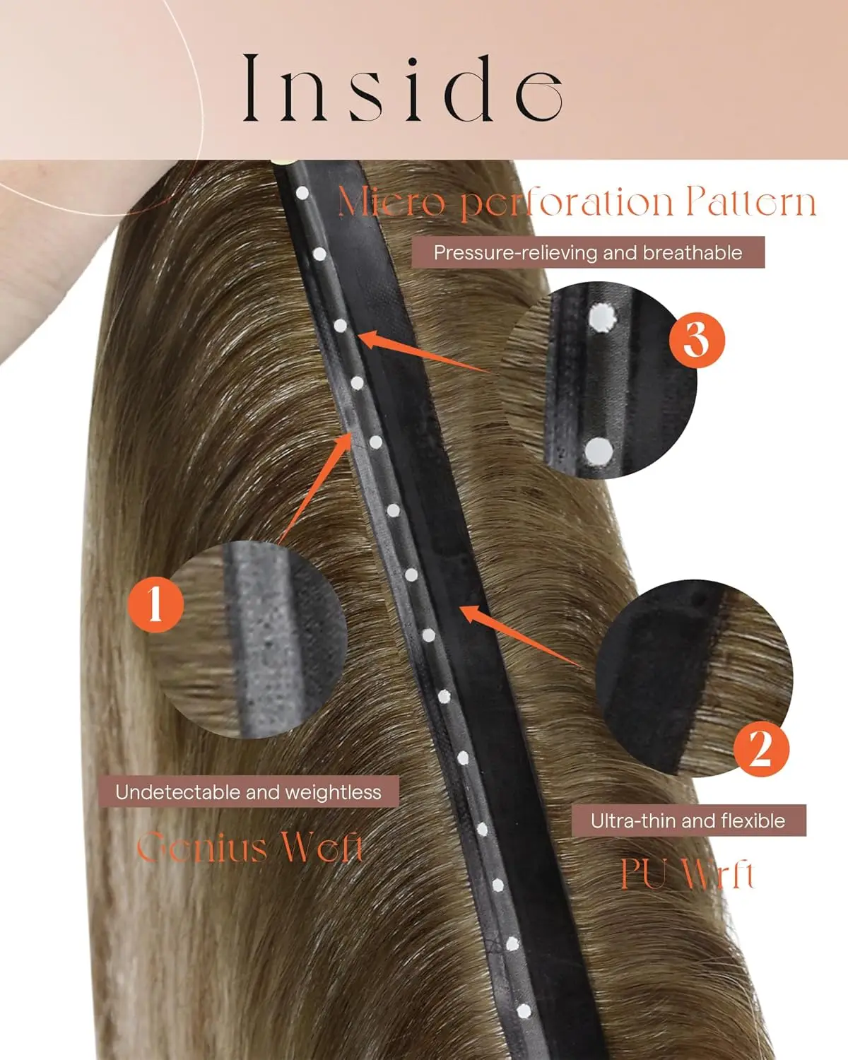 VeSunny فراشة وصلات شعر شعر بشري حقيقي Balayage عبقرية لحمة وصلات شعر غير مرئية مستقيم مايكرو حبة شعر ريمي #3