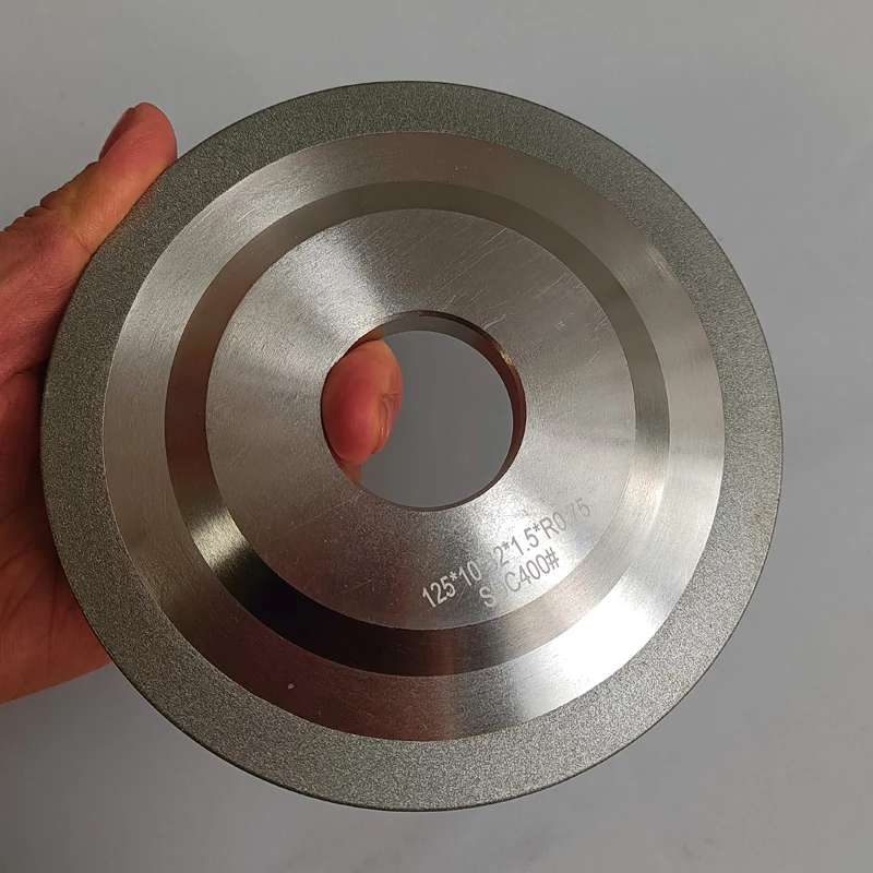 Diamant-Bogen-SDC-Schleifscheibe für Stahl, Glas, Keramik, R-Bogen-Legierungs-Schleifscheibe 100mm 125mm 150mm – Detail 6