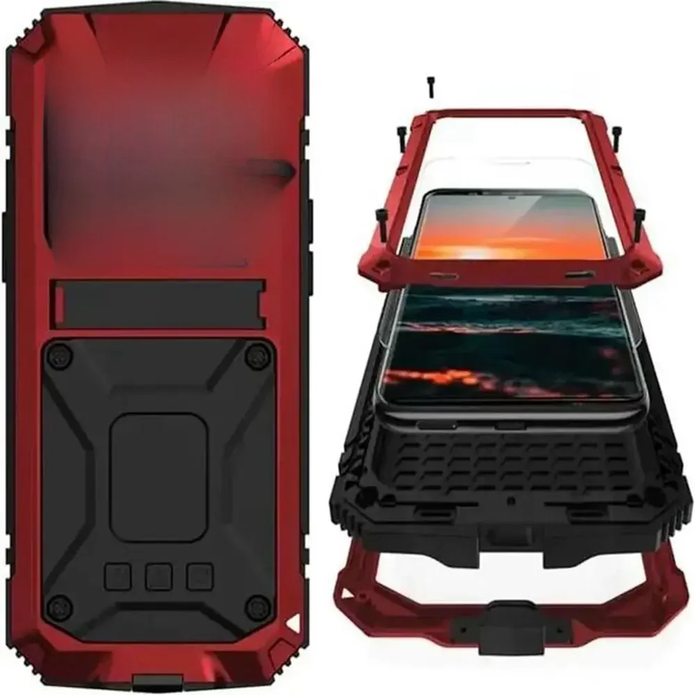 Robuuste aluminium metalen beschermhoes voor Samsung S24 Ultra S23 S22 S26 Ultra Note 20 S25 Plus Stootbestendige hoes Schermbeschermer - afbeelding 2