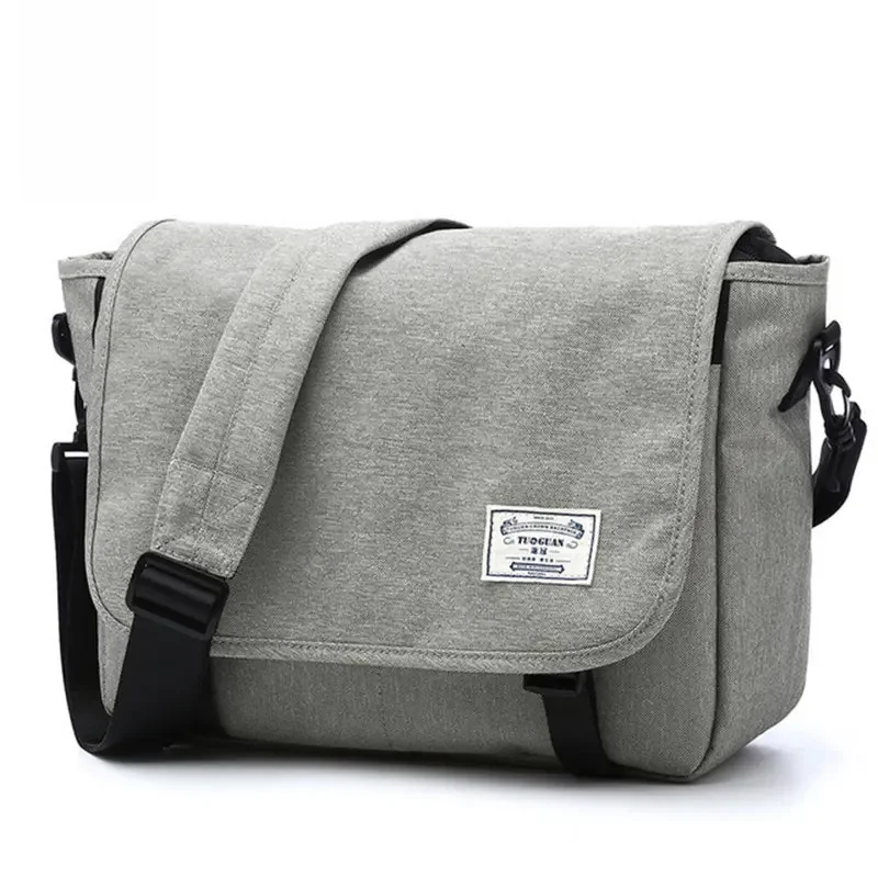 Męskie torby typu crossbody Męskie torby na ramię Student Travel Messenger Bag Fashion Canvas Crossbody Wielofunkcyjna szkolna torba na laptopa — zdjęcie 2