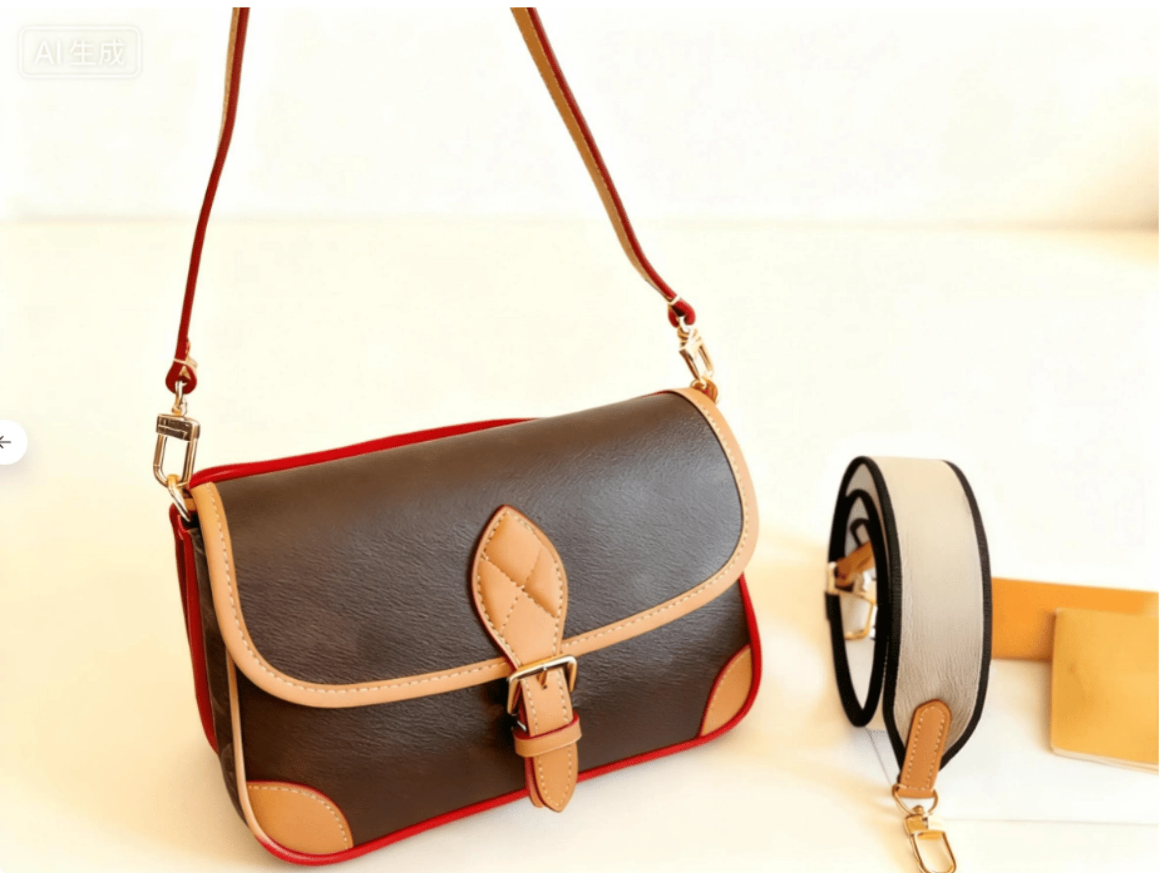 

2025 Women Baguette Fashion Retro Simple Casual All Kinds Of Clash Color Splicing Ladies Bag 25×14cm