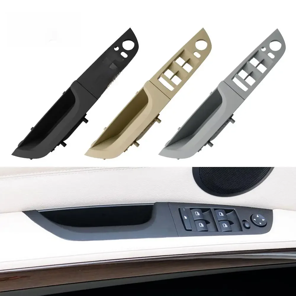 Poignée de porte gauche pour conducteur, panneau de couverture de commutateur de fenêtre, poignées de traction de remplacement pour BMW série 3 E90 E91 316 318 320 325 328i
