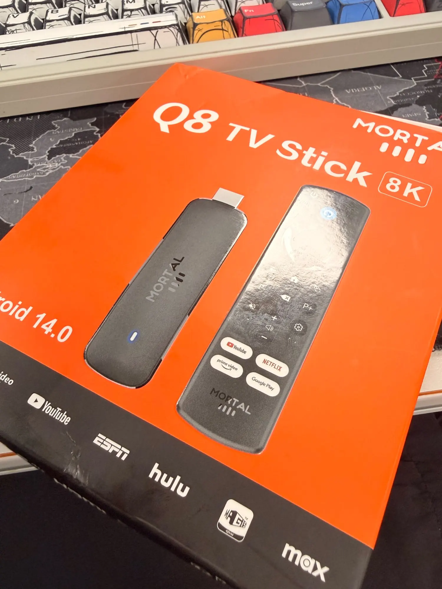 Mortal Android 14 TV Stick Full HD 4K 1080P WiFi 6 Google Voice NETFLIX Youtube Q8 BT5 24Fps Wireless Video Decode Media Player photo review