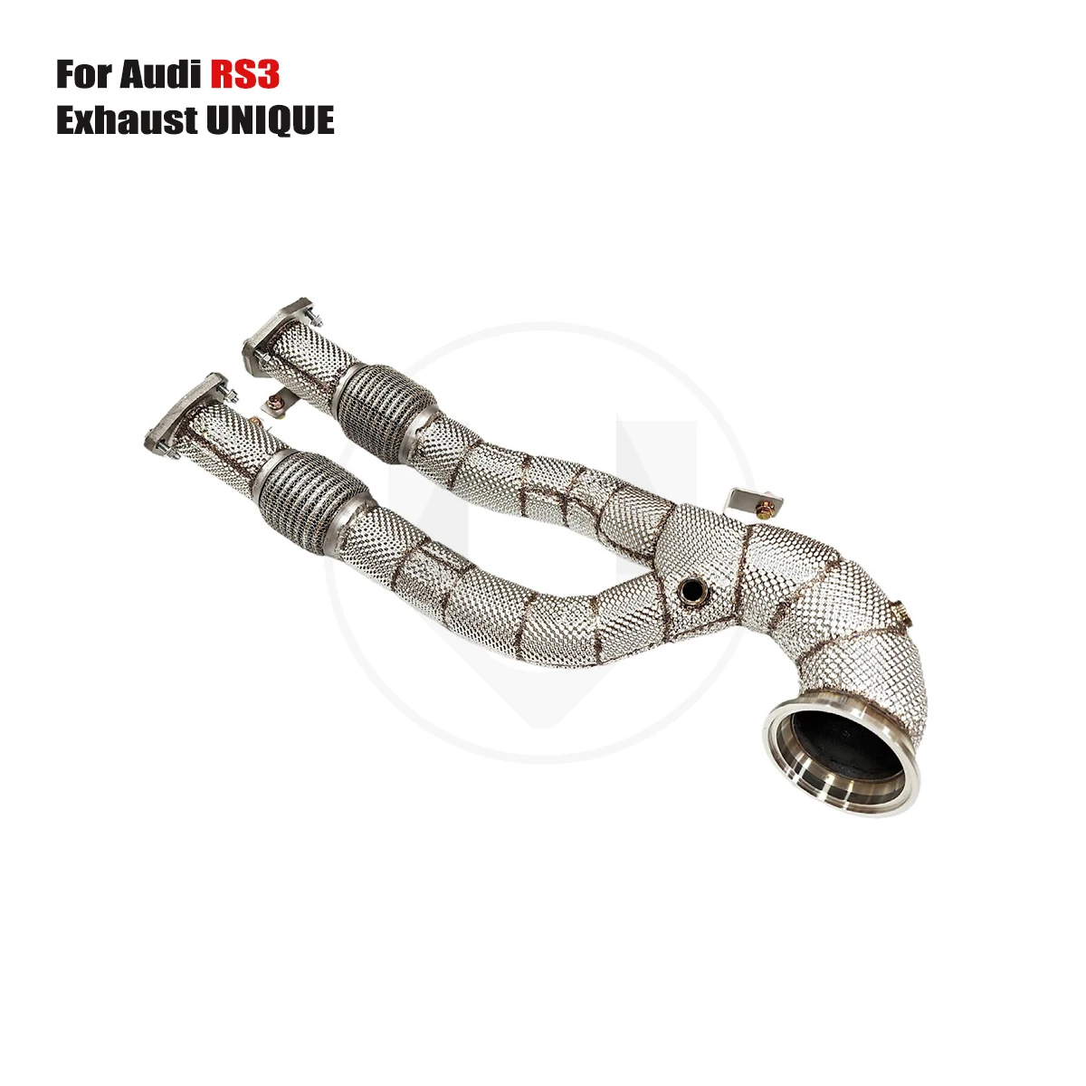 UNIQUE For 2017-2021 Audi RS3 2.5T without cat downpipe t exhaust pipe