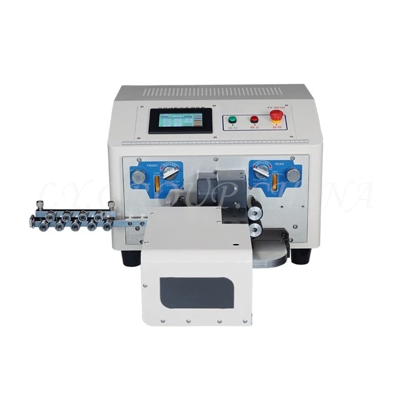 LY 904 904N 904NB Automatic Round Sheathed Wire Electric Peeling Stripping Machine 4 Wheels Single Or Double Wires With Twist
