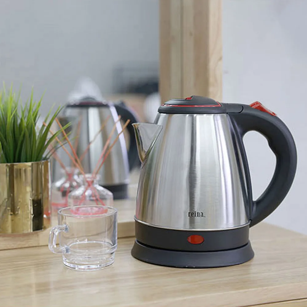 Reina Wireless Port Coffee Port Electric Port Stainless Electric Water Boiling Electric Kettle 1.5L Ultra-Fast Heating Automatic Power Shift Rp-1015