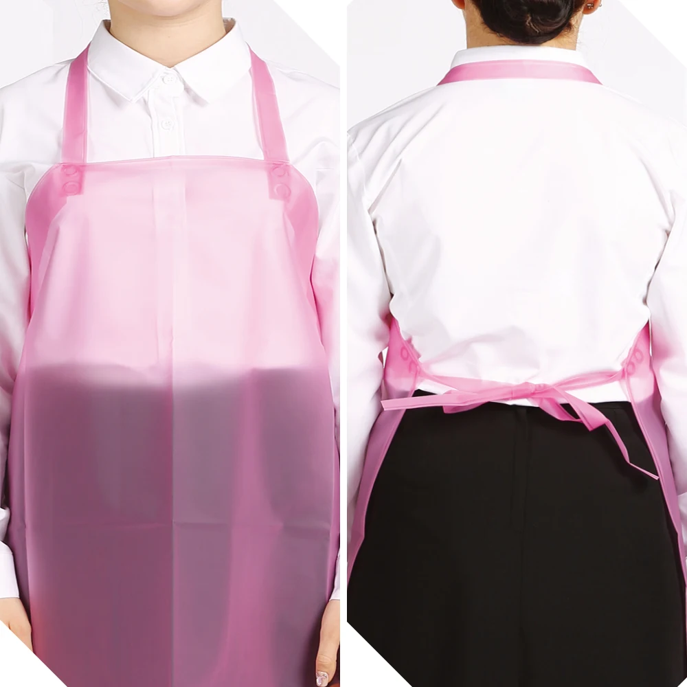 [Special Offer] Urethane Waterproof Apron Necklace H-Shaped Ring-Shaped Size Selected Kitchen Dining Shop Apron