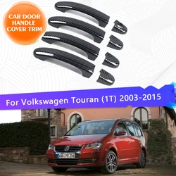 For VW Volkswagen Touran 1T MK1 2003~2015 Chrome Door Handle Cover Trim Scratch Proof 4PC Car Styling Exterior Parts Accessories