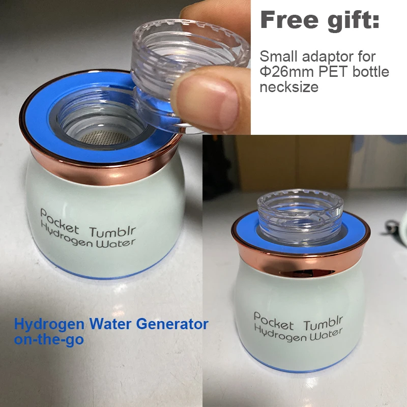 Portable Pocket Hydrogen Water Infuser DuPont SPE PEM 5000ppb Dissolved molecular hydrogen  water generator on the go