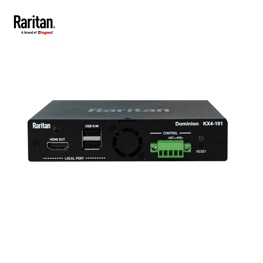 RARITAN OVER-IP KVM Switch, Single Port, Remote Control, Local 4K 30Hz, Remote FHD 60Frame, DKX4-101 [RARITAN]