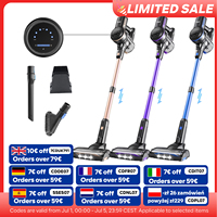 Inse S7P cordless vacuum cleaner 45KPa dust cup 1,3 L removable battery for animal hair Carpet hard floors