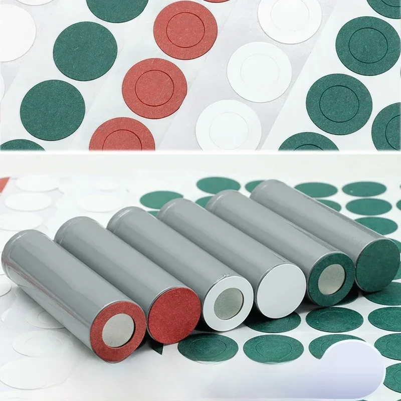 Pack de joints d'isolation, 25 à 500 pièces, 18650 21700 26650, cellule de batterie Li-ion, papier adhésif d'orge, colle d'électrode de poisson, tampons isolés