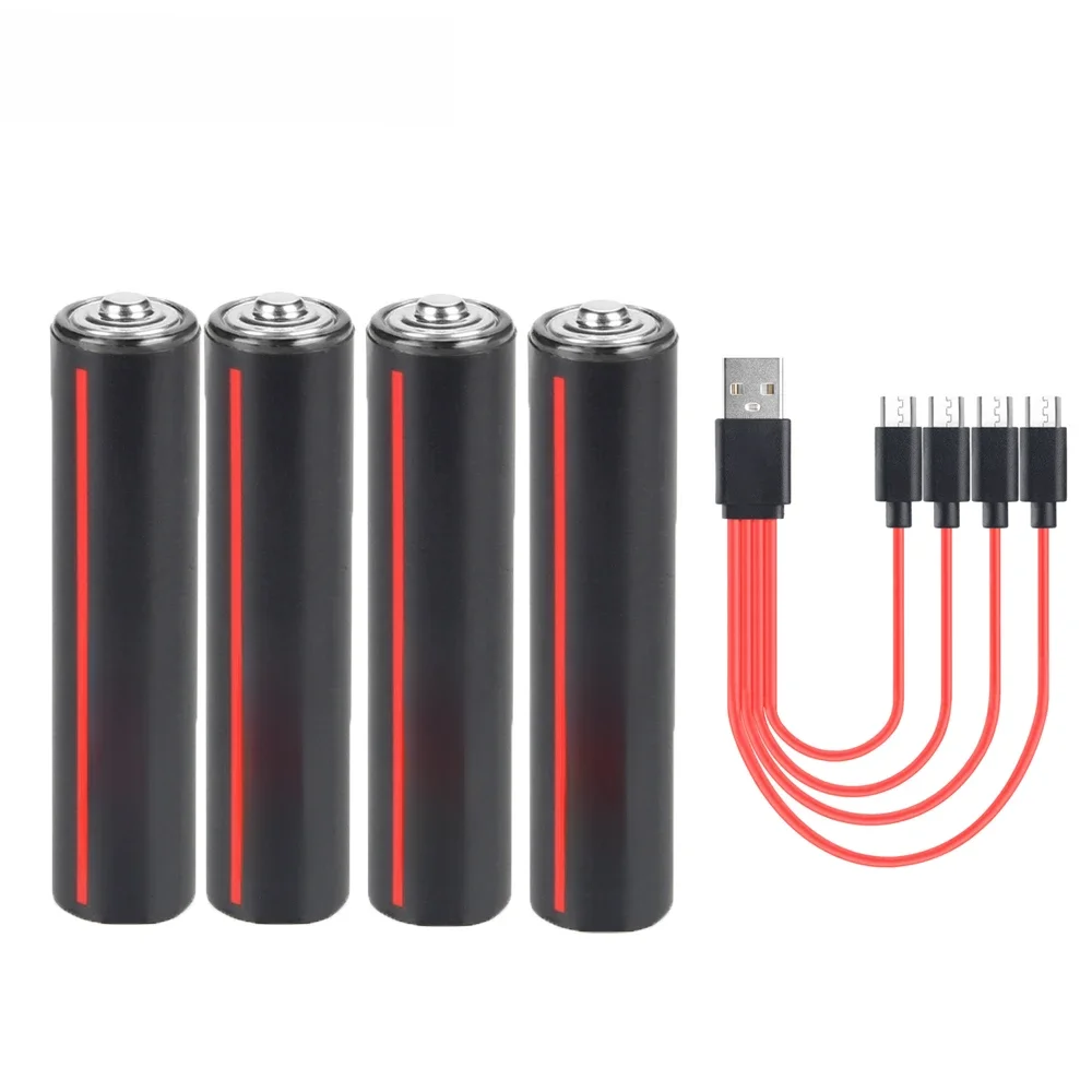 AliExpress Soshine 600mWh Rechargeable Battery AAA 1.5V USB Lithium Batteries USB Li-ion Aaa Battery with 4-in-1 USB Cable 1200 Times Cycle