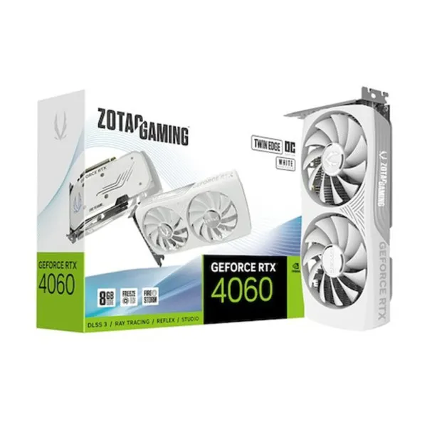 ZOTAC GAMING GeForce RTX 4060 Ti TWIN Edge OC D6 8GB White Graphics Card