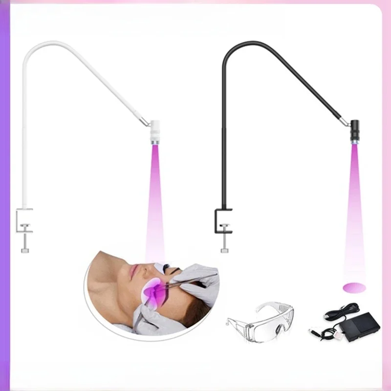 Lampa UV do rzęs 6V utwardzanie kleju do rzęs UV koloidalna lampa LED do przedłużania rzęs brwi szczepienie dotykowe regulowana ostrość — zdjęcie produktu 7