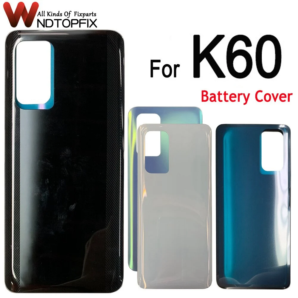 6.67"Back Glass For Xiaomi Redmi K60 Battery Cover Back Housing Rear Door Case For Redmi K60 Back Battery Cover Replacement Part