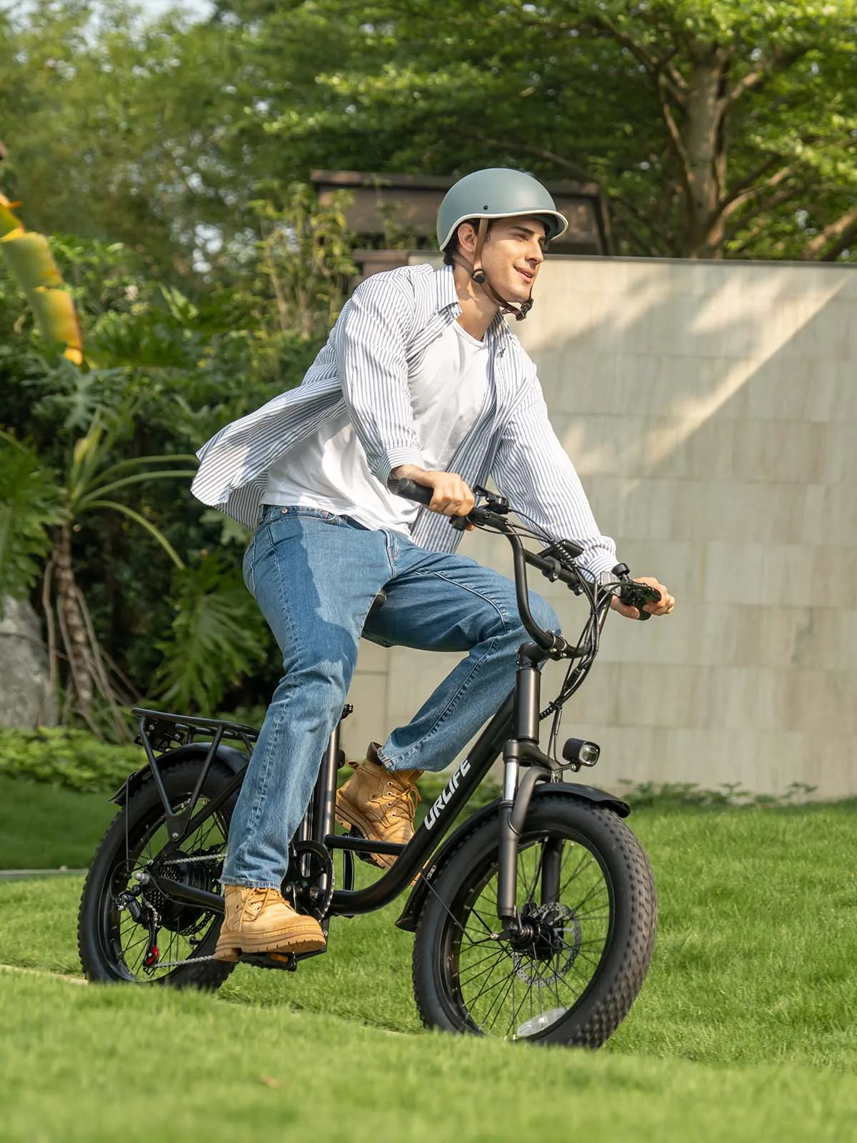 URLIFE W E20 Elektrofahrrad |   48V 13Ah herausnehmbarer Akku, 20 MPH, 20'x3 " Fat Tires, 7-Gang E-Bike mit Doppelscheibenbremse