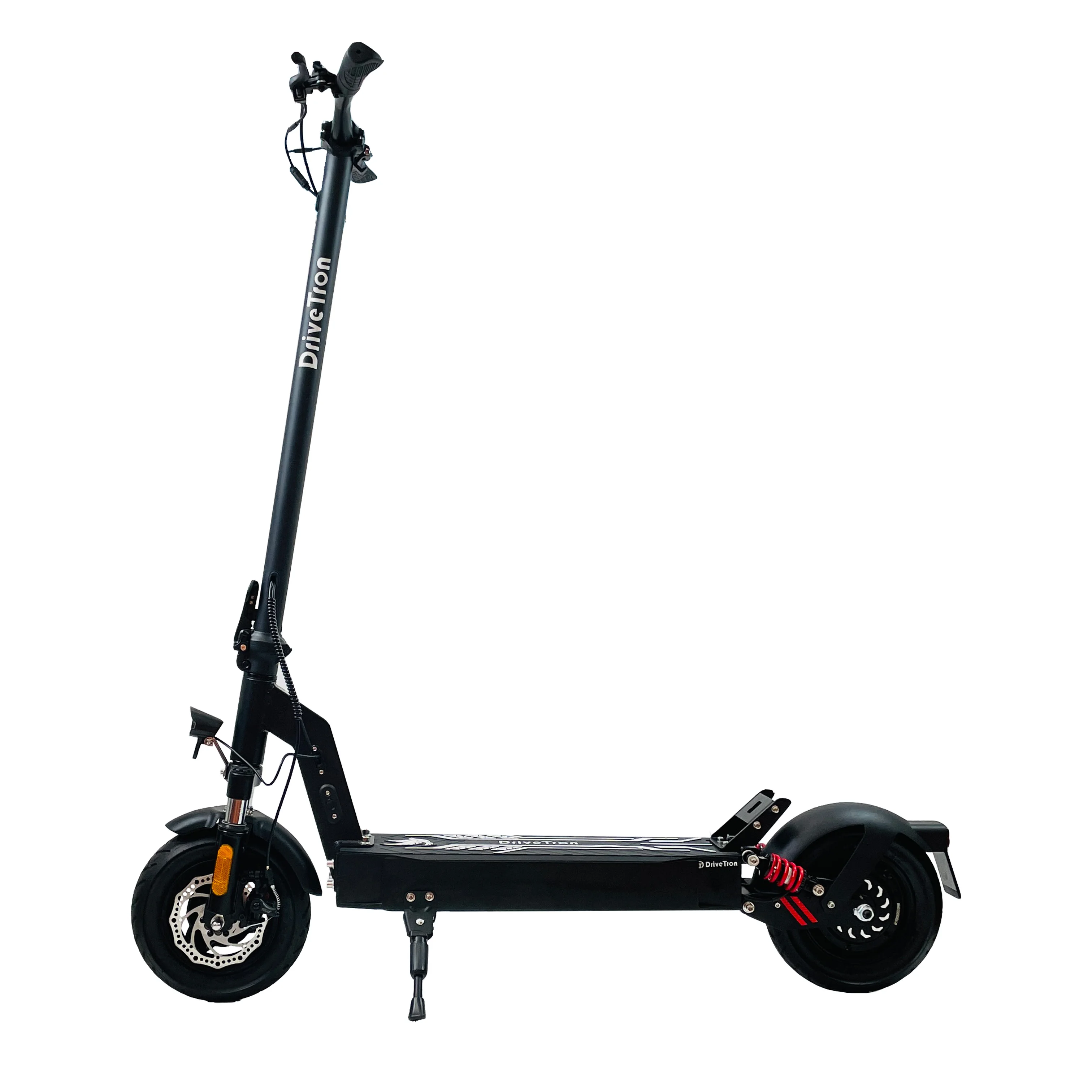 DriveTron DT08 Electric Scooter for Adult | Front and Rear Spring Shock Absorption |EABS & Front Disc Brake| Rear Wheel Drive