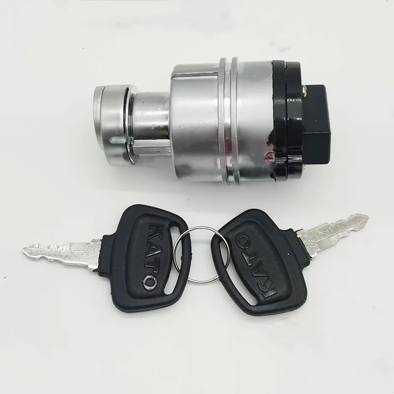 Excavator accessories ignition switch Kato HD512 820-1/2/3 type key head engine lock start switch